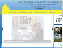 Tablet Screenshot of don-quixote-explained.com